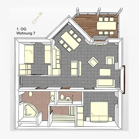 Apartman Strandvilla 7 - Strandfeuer
